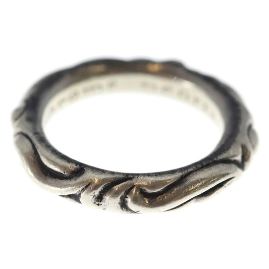 Chrome Hearts Scrl Band Scroll Ring Silver