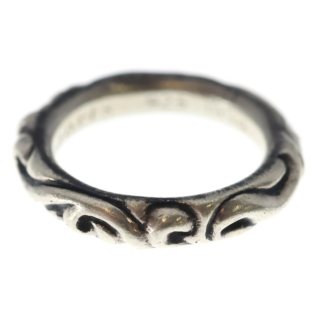Chrome Hearts Scrl Band Scroll Ring Silver — view 3