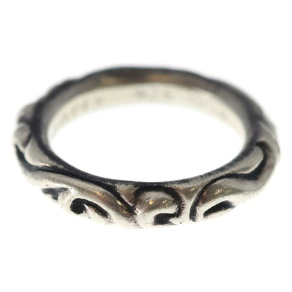 Chrome Hearts Scrl Band Scroll Ring Silver — view 3