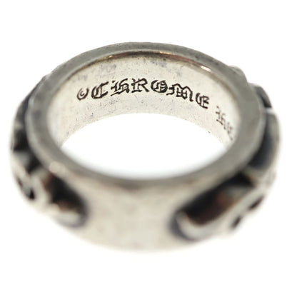 Chrome Hearts Dbl Narrow Vine Band Double Silver Ring — view 5