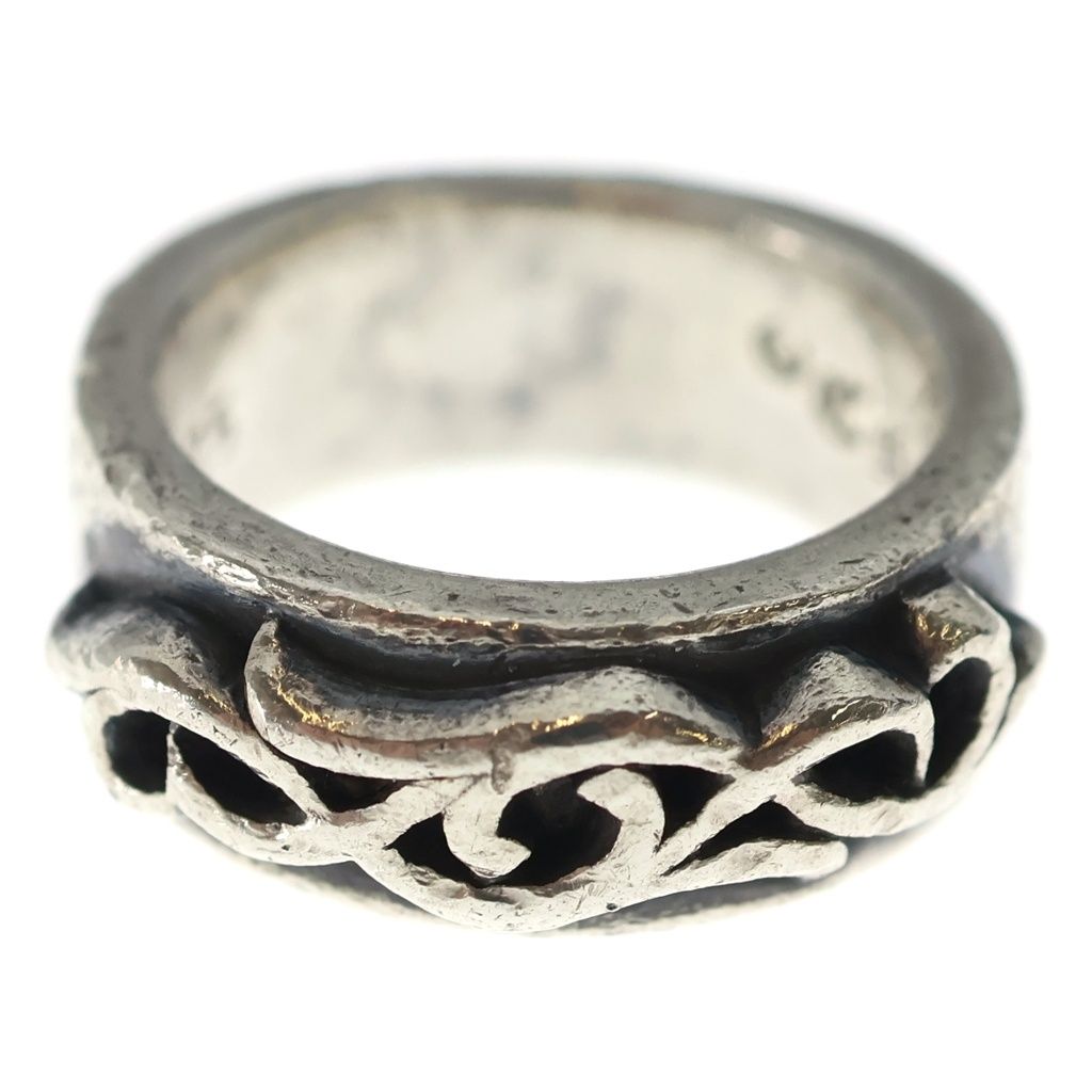Chrome Hearts Dbl Narrow Vine Band Double Silver Ring — view 2