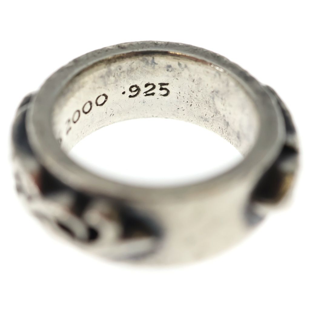 Chrome Hearts Dbl Narrow Vine Band Double Silver Ring — view 6