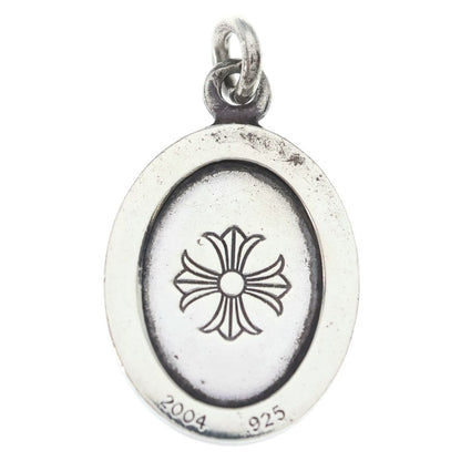 Chrome Hearts Angel Medal Oval Pendant Top Silver — view 2
