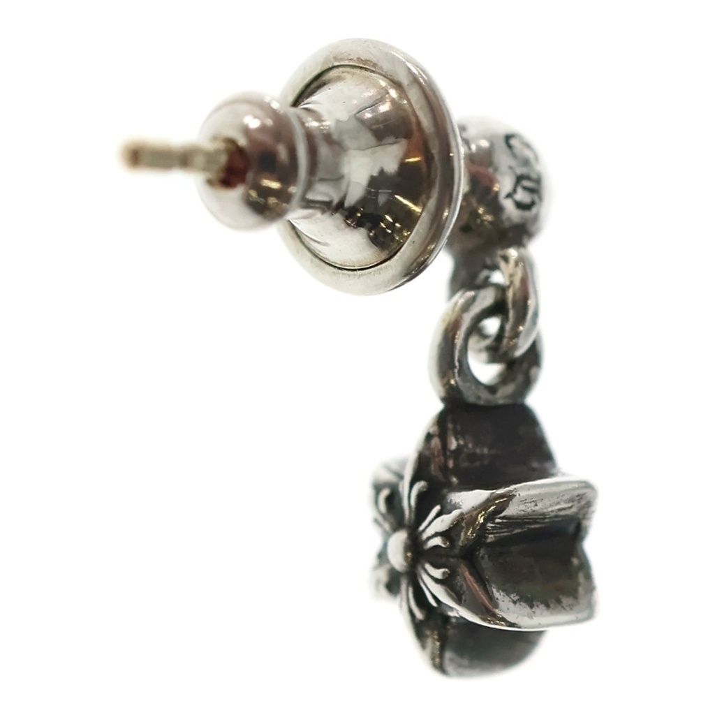 Chrome Hearts Tny Str Drp 1 Tie Nice Tardrop Earrings Silver — view 2