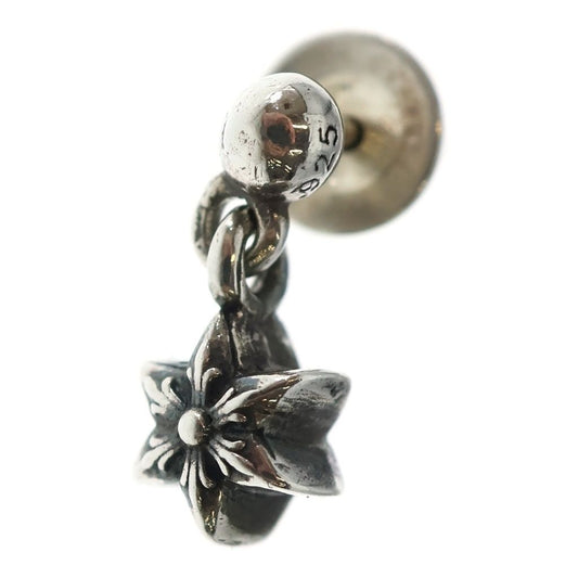 Chrome Hearts Tny Str Drp 1 Tie Nice Tardrop Earrings Silver