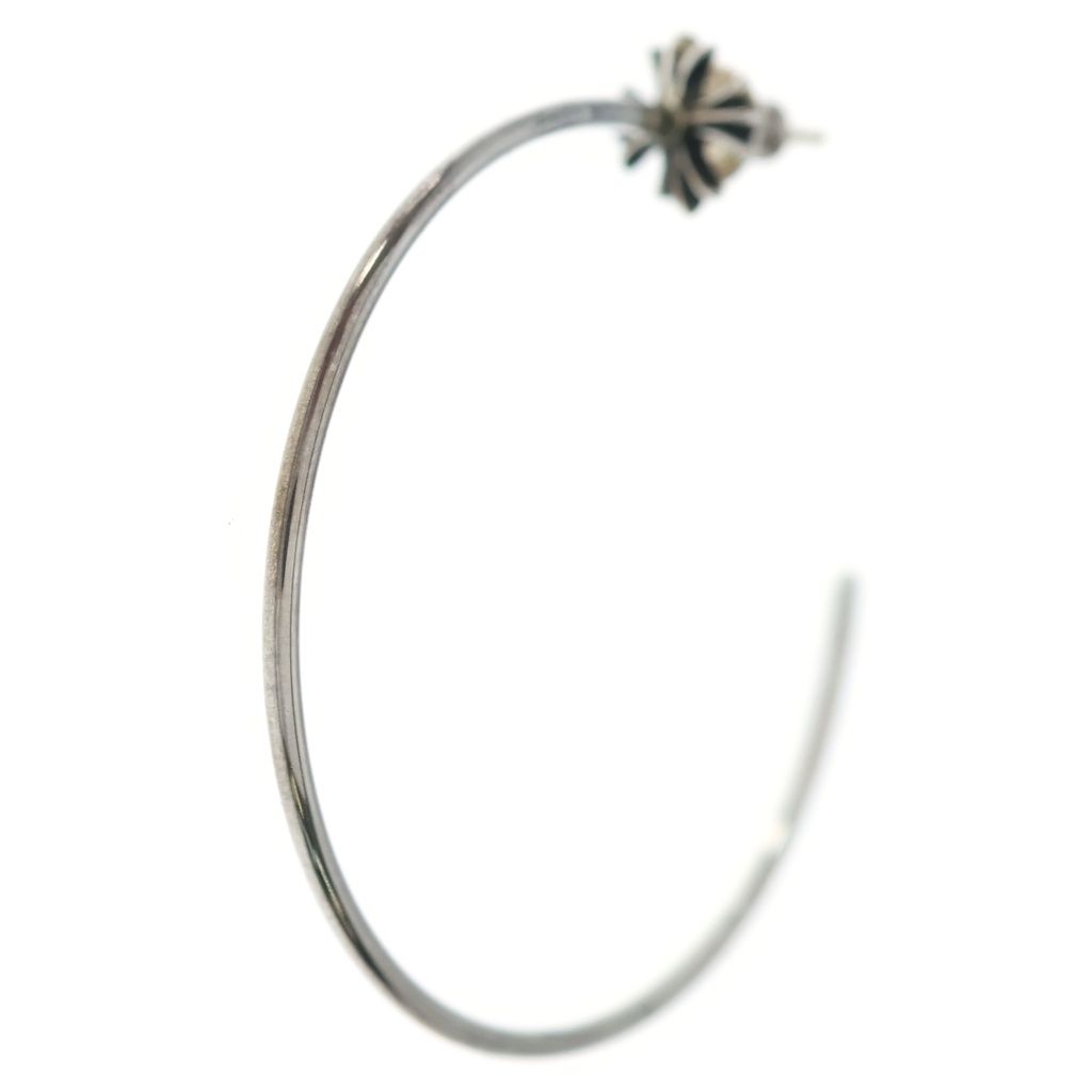 Chrome Hearts Hoop CH Pls CH Plus Earrings Silver