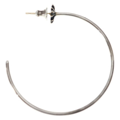 Chrome Hearts Hoop CH Pls CH Plus Earrings Silver — view 4