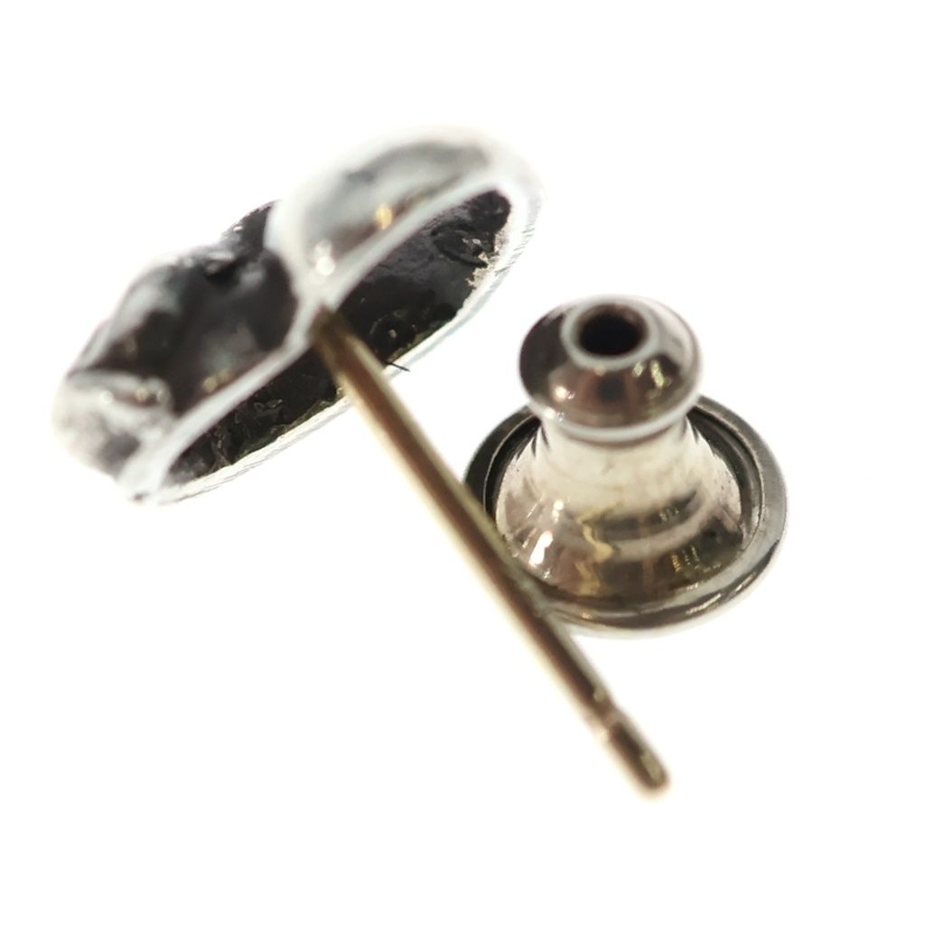 Chrome Hearts Stud Heart Earrings Silver — view 5