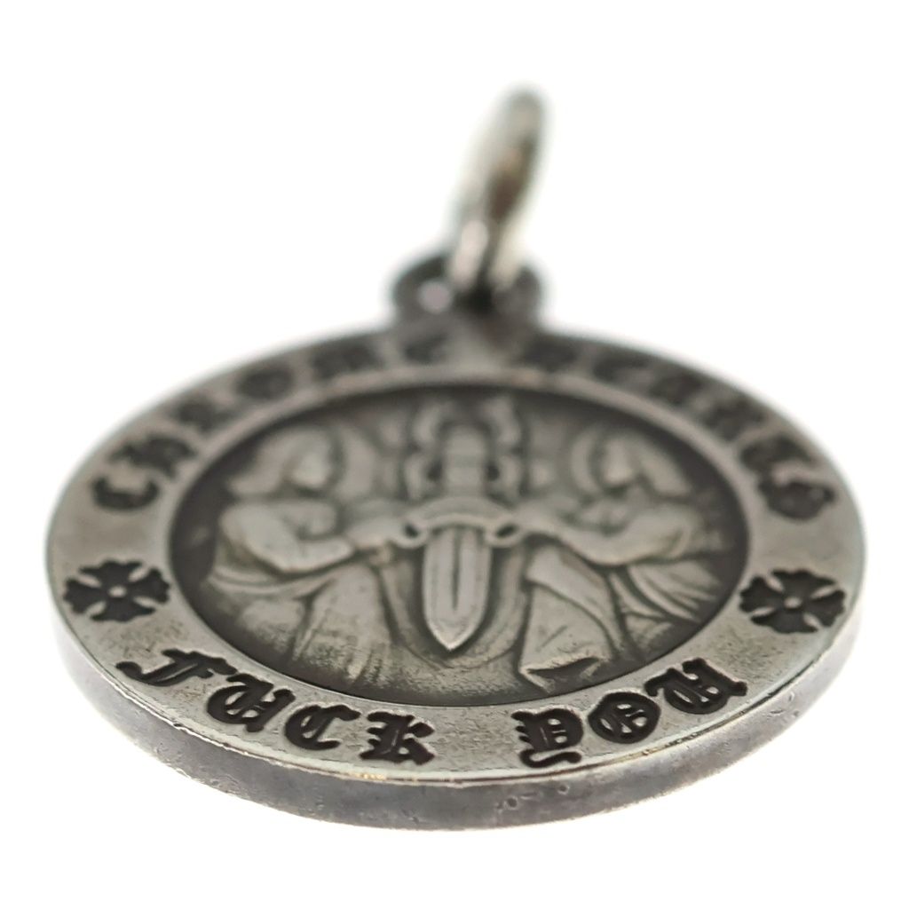 Chrome Hearts Chrm Angl Mdl V1 Angel Medal Charm Pendant Top Silver — view 5