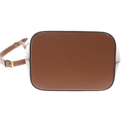 Celine Cuir Triomphe Small Shoulder Bag Brown Bucket Tan Leather Gold — view 4