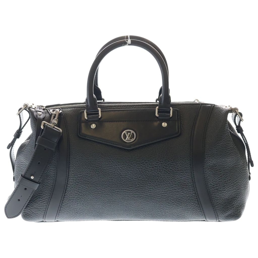 Louis Vuitton LV Biker MM 2-Way Leather Shoulder Bag Black