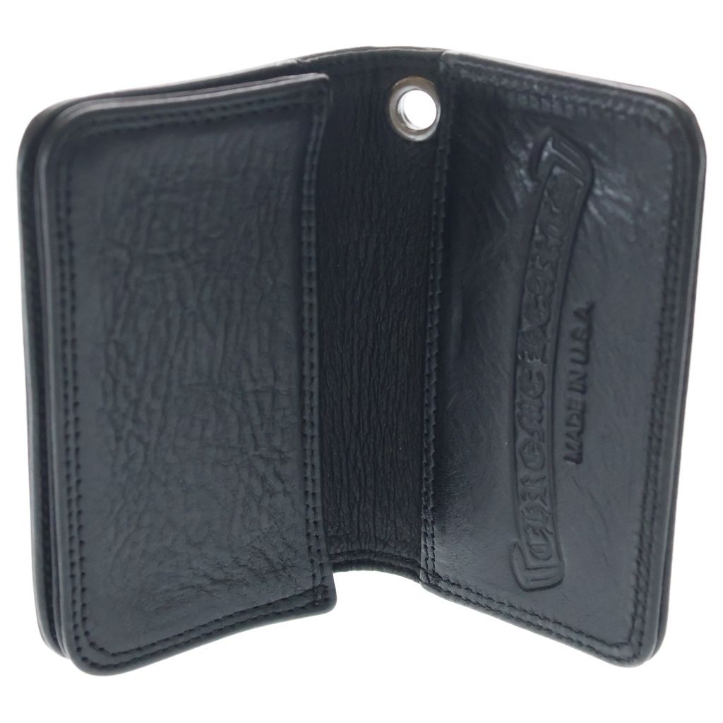 Chrome Hearts Card Case Leather Black with Grommet — view 4
