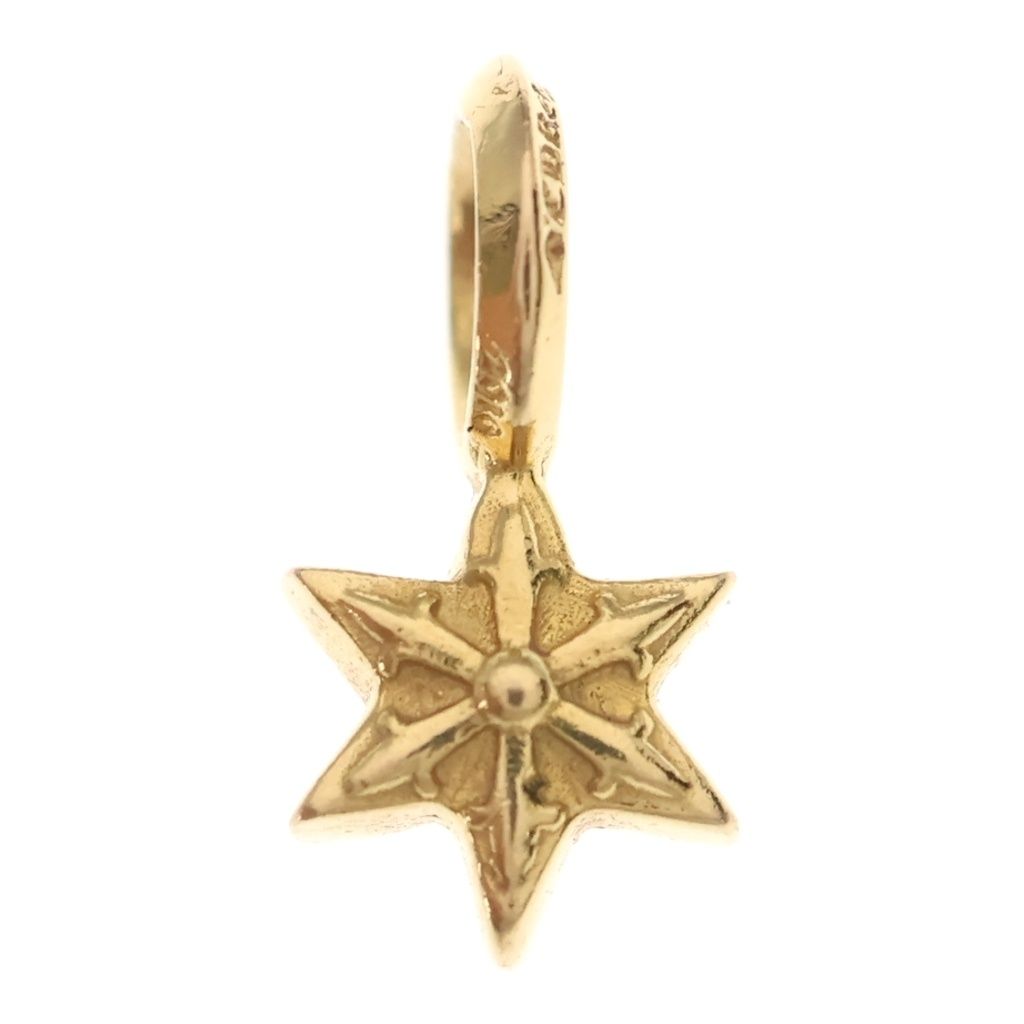 Chrome Hearts 22k Stack Star V2 Charm Pendant Top Gold — view 2