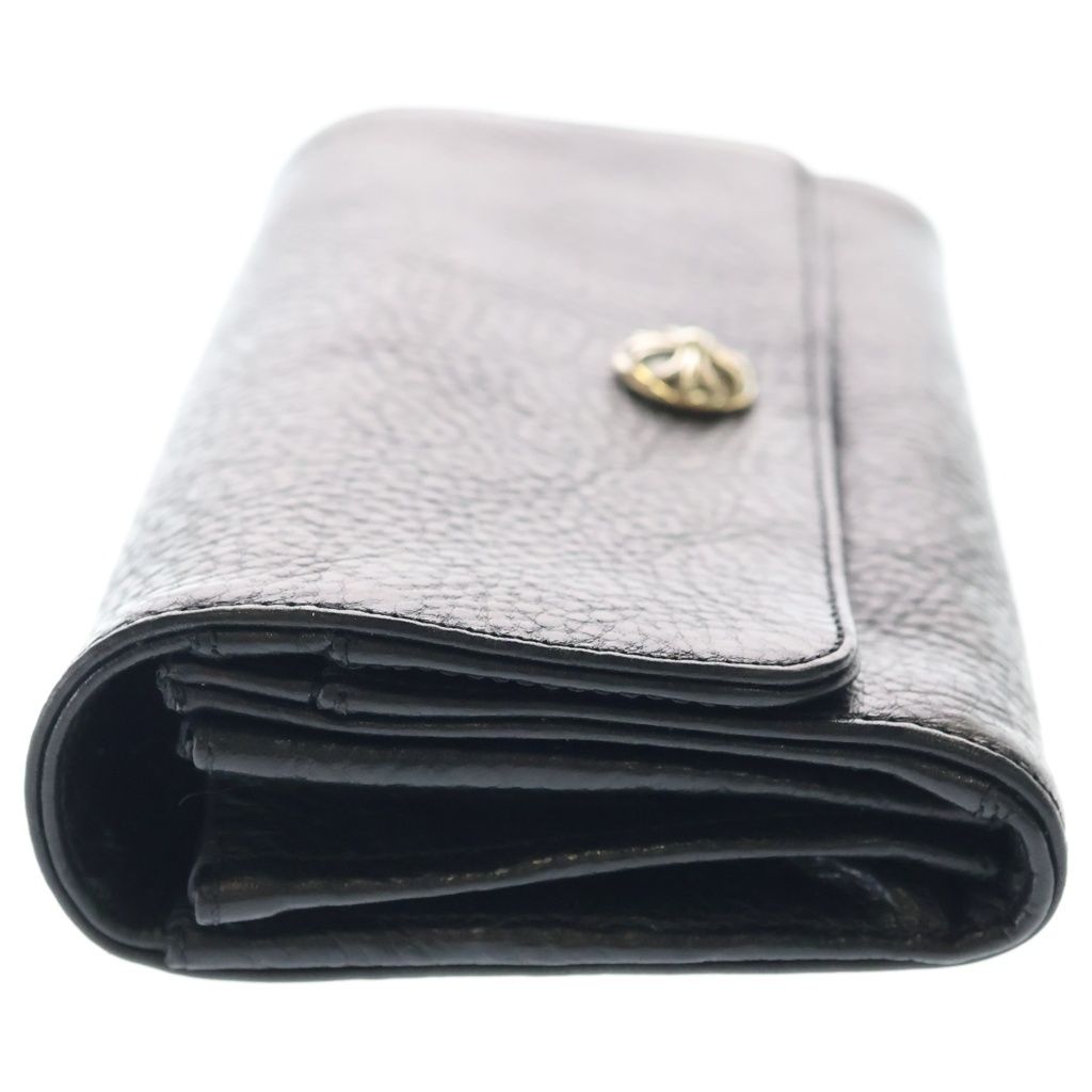 Chrome Hearts Judy Cross Ball Button Leather Wallet Black — view 3