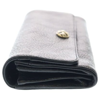 Chrome Hearts Judy Cross Ball Button Leather Wallet Black — view 3