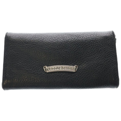 Chrome Hearts Judy Cross Ball Button Leather Wallet Black — view 2