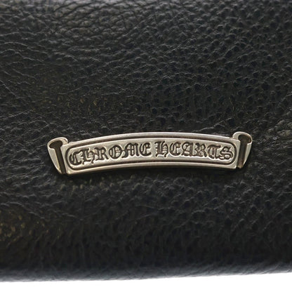 Chrome Hearts Judy Cross Ball Button Leather Wallet Black — view 6