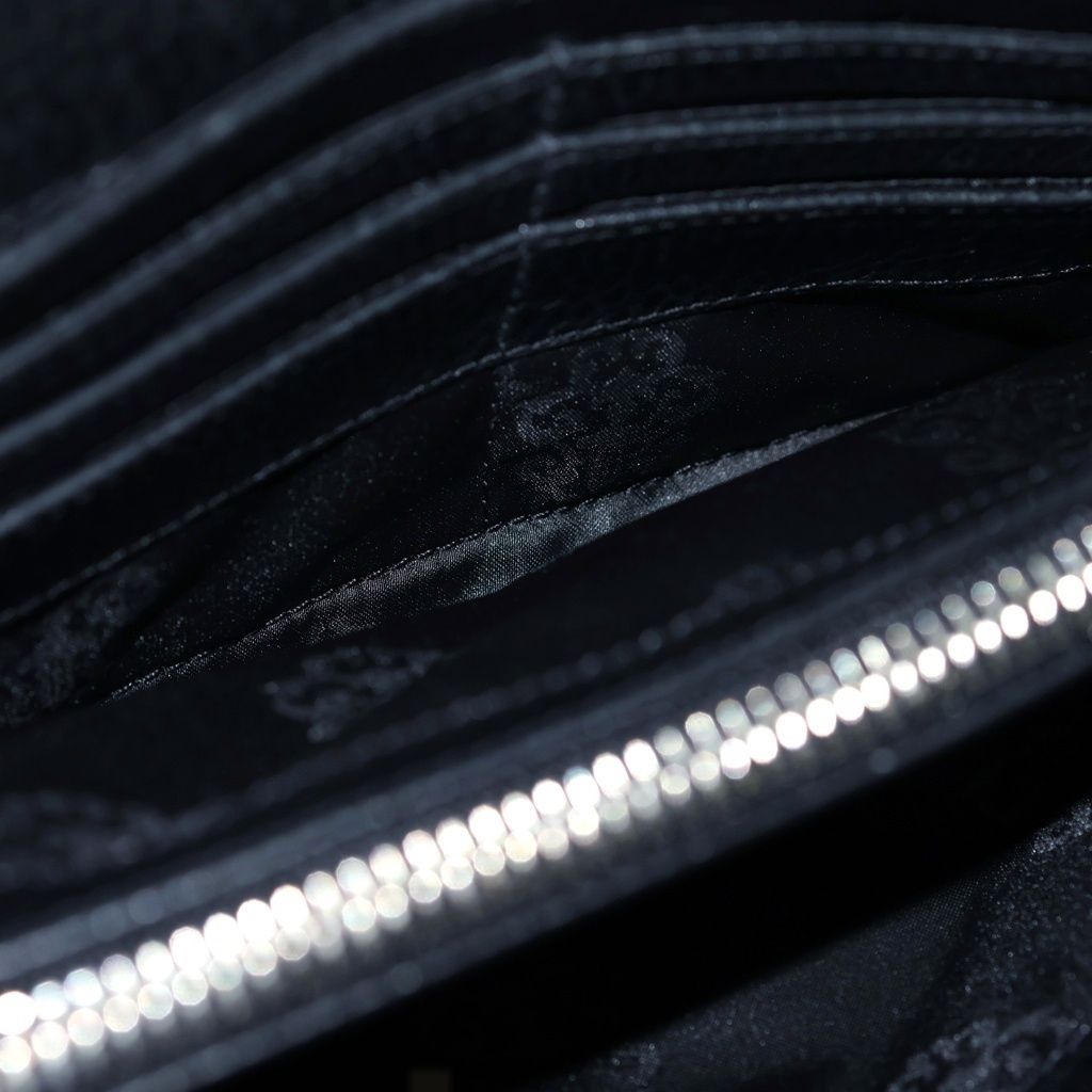 Chrome Hearts Judy Cross Ball Button Leather Wallet Black — view 4