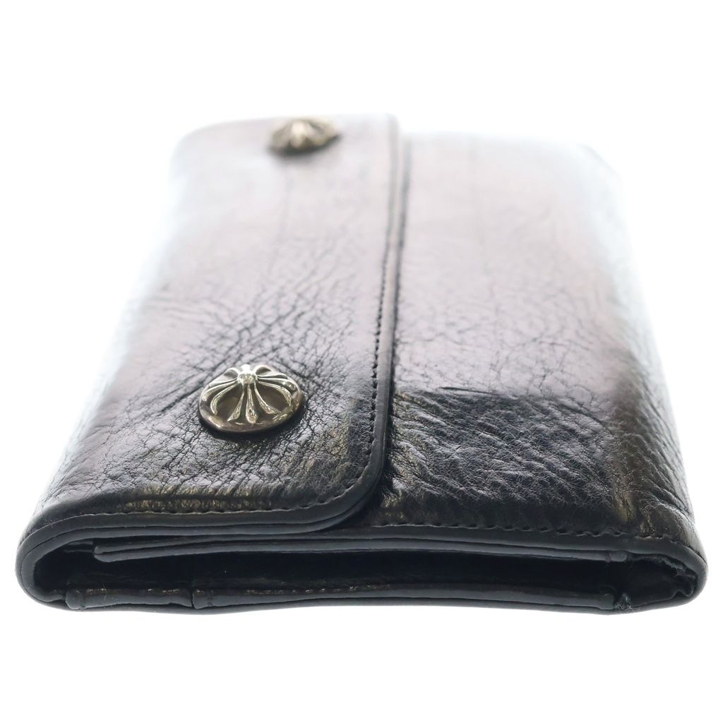 Chrome Hearts Wave Leather Wallet Black — view 3
