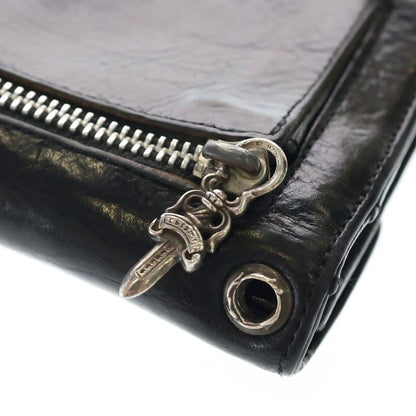 Chrome Hearts Wave Leather Wallet Black — view 6
