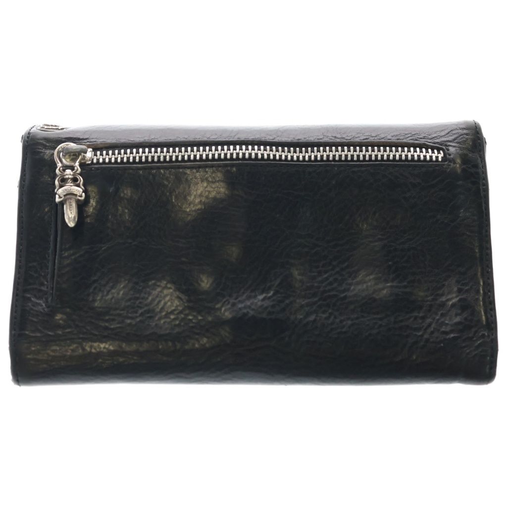 Chrome Hearts Wave Leather Wallet Black — view 2