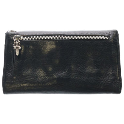 Chrome Hearts Wave Leather Wallet Black — view 2