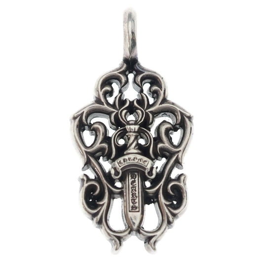 Chrome Hearts Vine Dagger Pendant Top Silver
