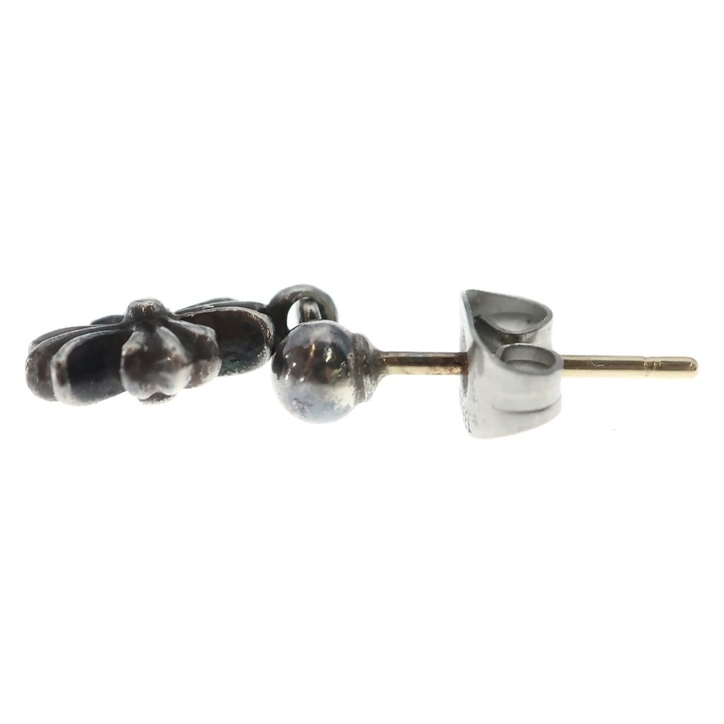 Chrome Hearts Tny CH Pls Tiny CH Plus Drop Earrings Silver — view 3