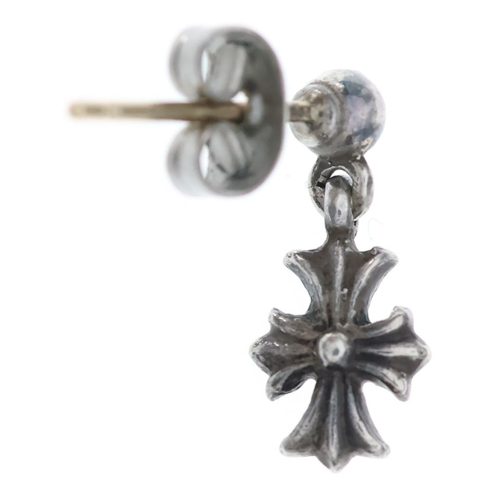 Chrome Hearts Tny CH Pls Tiny CH Plus Drop Earrings Silver — view 2
