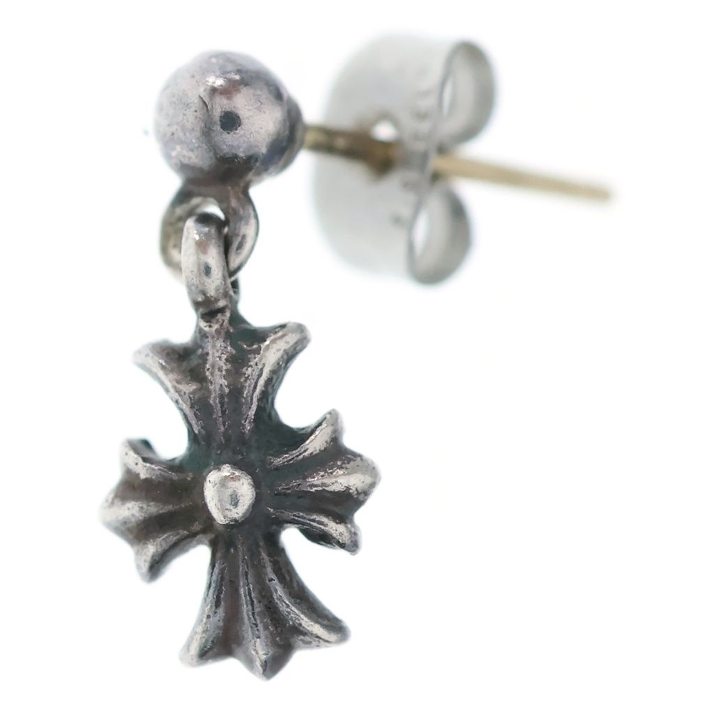 Chrome Hearts Tny CH Pls Tiny CH Plus Drop Earrings Silver
