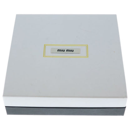 Miu Miu Crystal Logo Rhinestone Choker Necklace Metal Silver — view 6