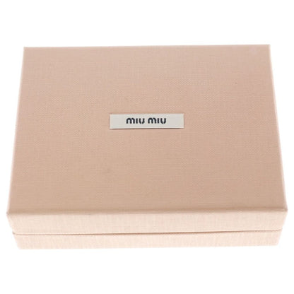 Miu Miu Madras Love Compact Wallet Trifold Mini Gold Leather — view 6