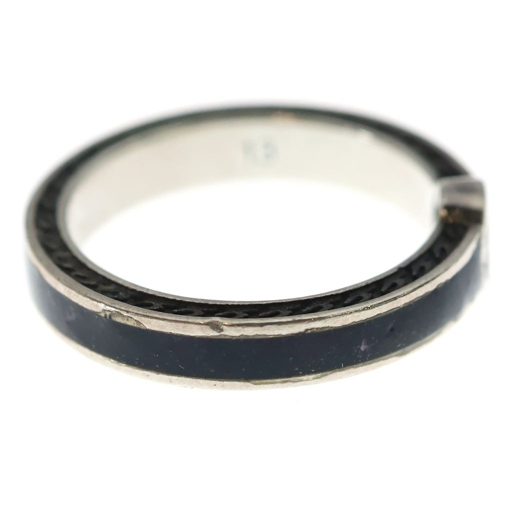 Gucci Interlocking Ring Black Silver Onyx — view 3