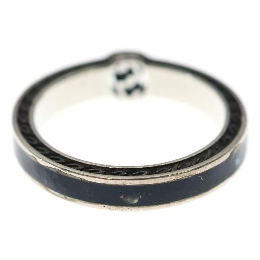 Gucci Interlocking Ring Black Silver Onyx — view 2