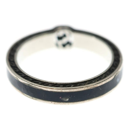 Gucci Interlocking Ring Black Silver Onyx — view 2