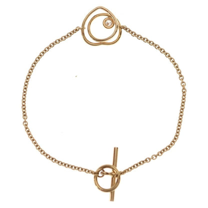 Hermes Vertiges Coeur Diamond Bracelet Pink Gold PG — view 2
