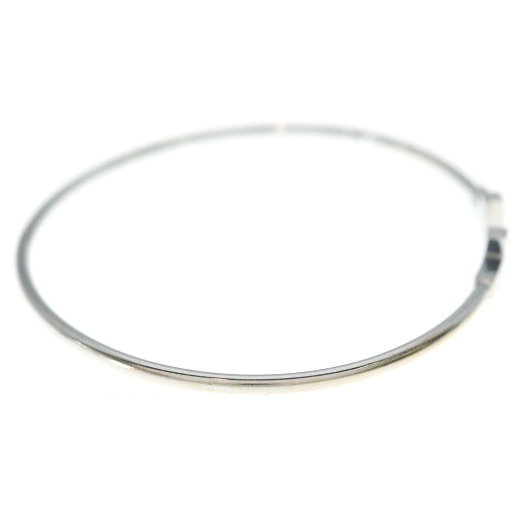 Tiffany & Co T Wire Bracelet Bangle White Gold — view 3