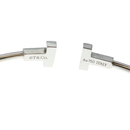 Tiffany & Co T Wire Bracelet Bangle White Gold — view 5