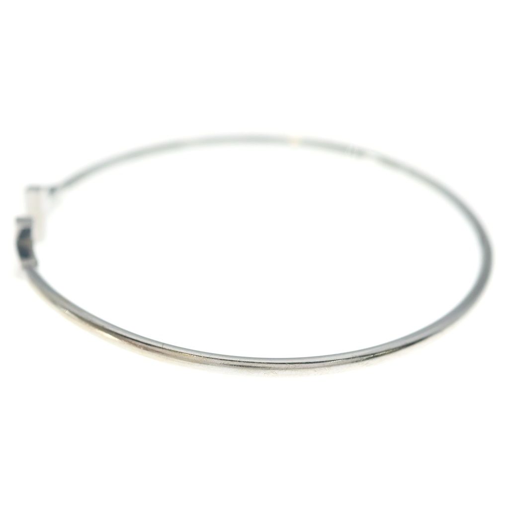 Tiffany & Co T Wire Bracelet Bangle White Gold — view 4