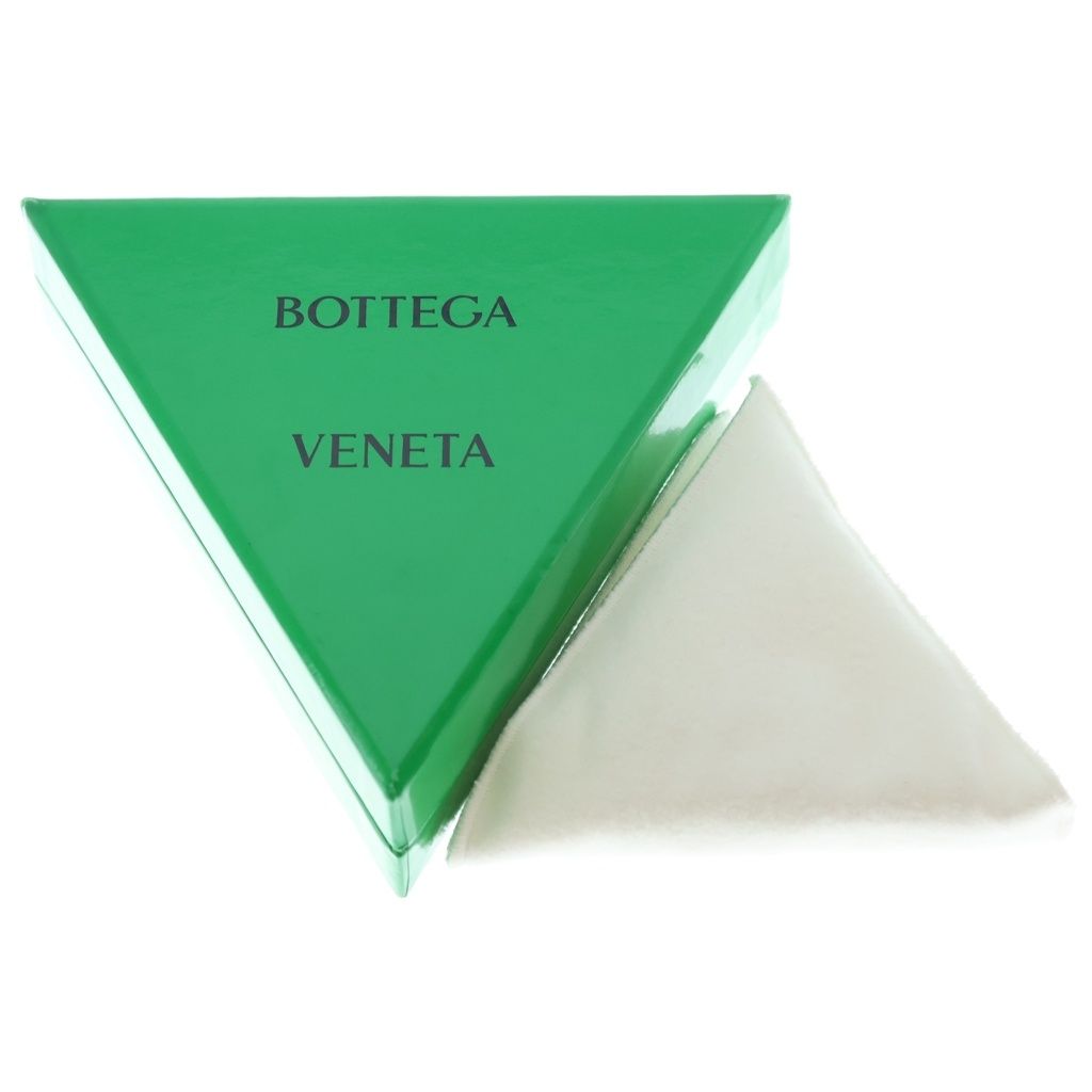 Bottega Veneta Leather Hoop Earrings Purple Gold — view 6