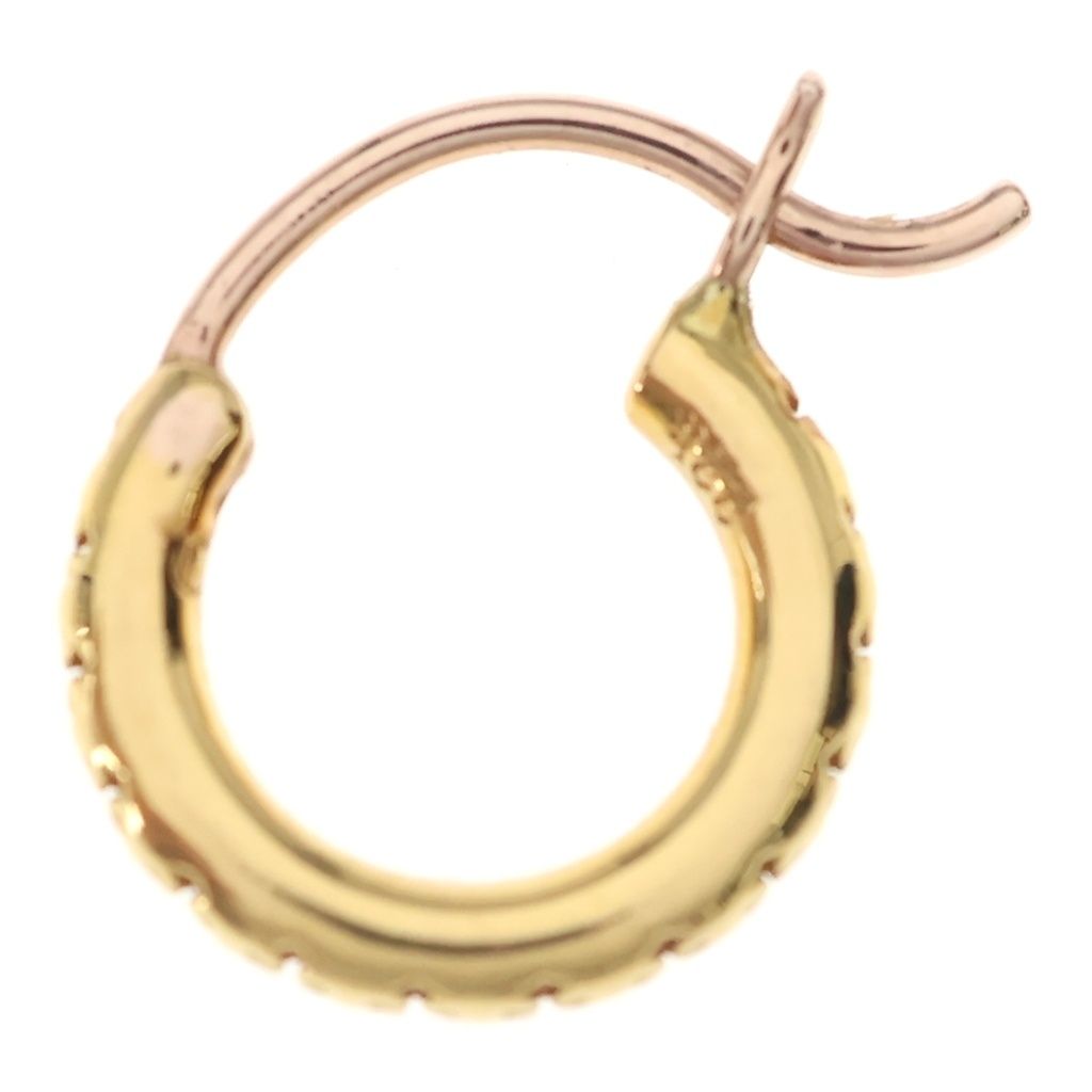 Chrome Hearts 22k Hoop Tfl Sml Small Tfl Earrings Gold — view 3