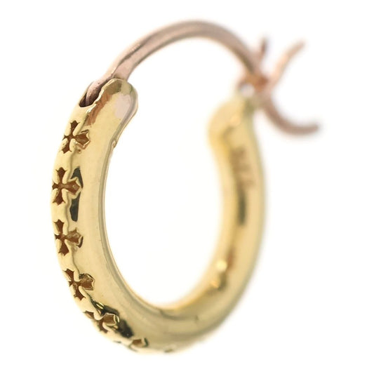 Chrome Hearts 22k Hoop Tfl Sml Small Tfl Earrings Gold