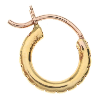 Chrome Hearts 22k Hoop Tfl Sml Small Tfl Earrings Gold — view 4