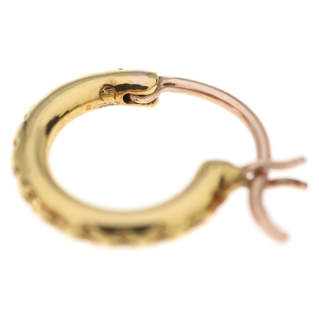 Chrome Hearts 22k Hoop Tfl Sml Small Tfl Earrings Gold — view 5