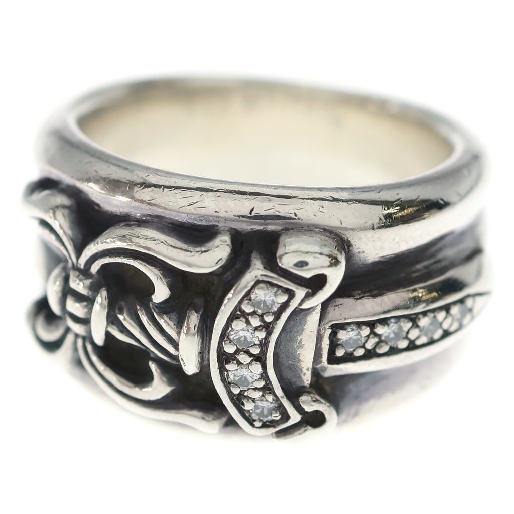 Chrome Hearts Dagger P Dmnd Daga Ring Pave Diamond Silver — view 4