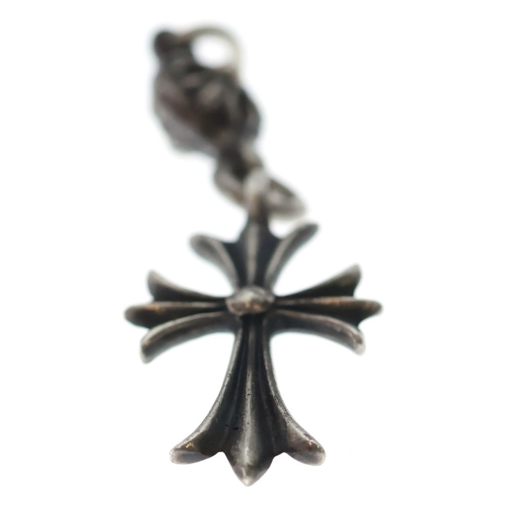Chrome Hearts Vintage Tny CH Crs 1 Ball Tiny CH Cross Charm Pendant Top Silver — view 5