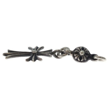 Chrome Hearts Vintage Tny CH Crs 1 Ball Tiny CH Cross Charm Pendant Top Silver — view 3