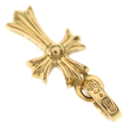 Chrome Hearts 22k Crs Baby Fat P Dia Fat Cross Pave Diamond Pendant Top Gold — view 6
