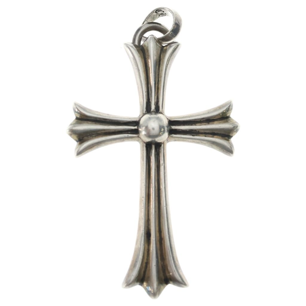 Chrome Hearts LG Bale Large CH Cross Bail Necklace Top Silver