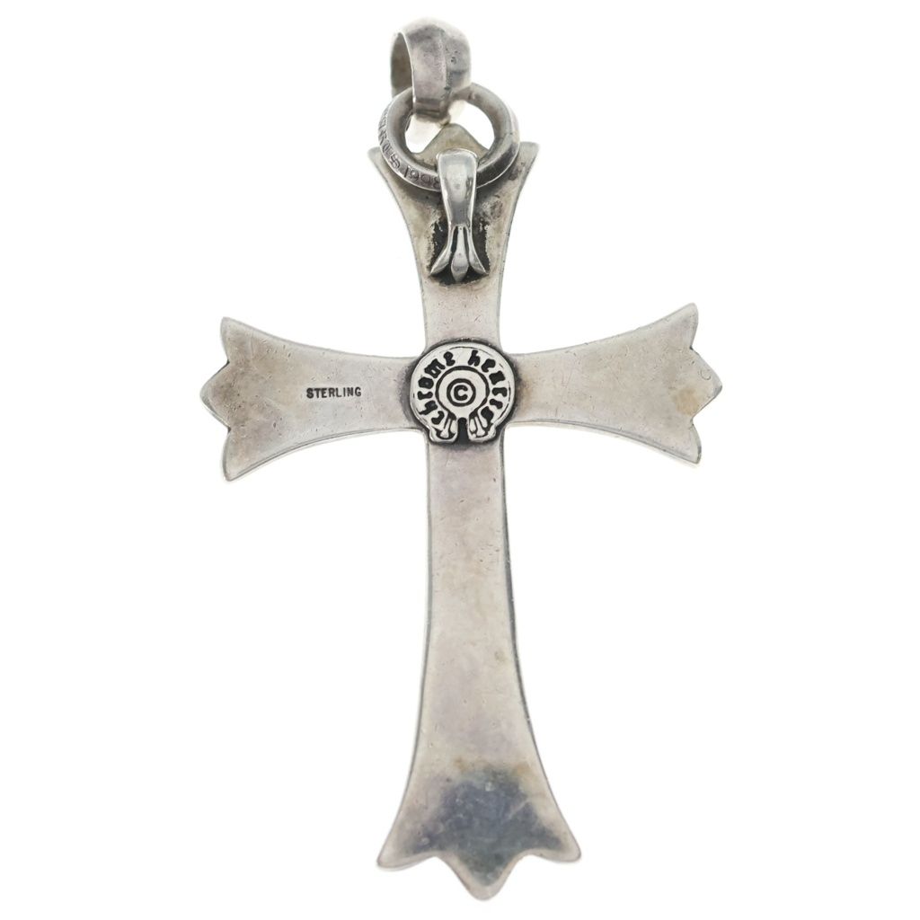 Chrome Hearts LG Bale Large CH Cross Bail Necklace Top Silver — view 2